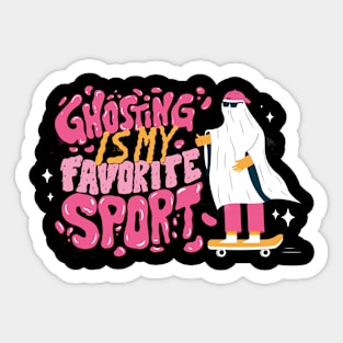 Anti Valentines Day Ghosting Is My Favorite Sport Sticker